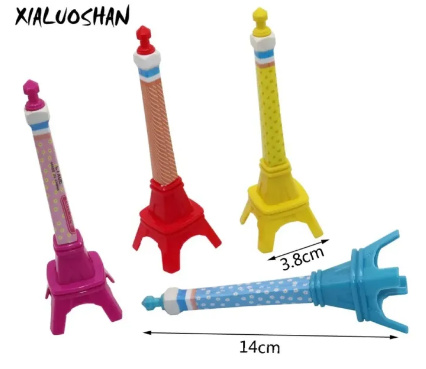 1 Pc Cute Tower Design Ballpoint Pen – Creative School Office Writing Pen